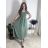 Women's long casual short sleeve dress (XS/S/M ONE SIZE) ITALIAN FASHION IMD2525369 žlutá XS/S/M