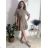 Women's short sleeve summer casual dress (S/M/L ONE SIZE) ITALIAN FASHION IMWGB25022