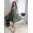 Women's short sleeve summer casual dress (S/M/L ONE SIZE) ITALIAN FASHION IMWGB25022