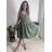 Women's short sleeve summer casual dress (S/M/L ONE SIZE) ITALIAN FASHION IMWGB25022