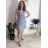 Women's icecool sleeveless summer dress (M/L, XL/2XL) AINUOSI ITALIAN FASHION IMB23XJ-1110