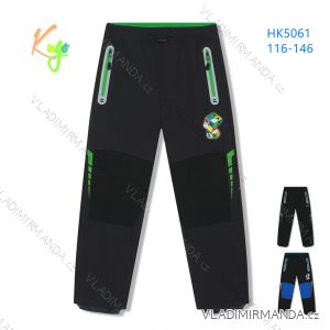 Long softshell warm trousers for children and teenagers boys (116-146) KUGO HK5061