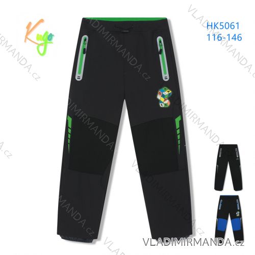 Long softshell warm trousers for children and teenagers boys (116-146) KUGO HK5061