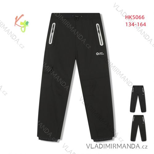 Long softshell warm trousers for boys (134-164) KUGO HK5066