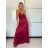 Long satin strapless evening dress for women ALESSIA (XS/S/M ONE SIZE) ITALIAN FASHION IMSP255888