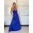 Long satin strapless evening dress for women ALESSIA (XS/S/M ONE SIZE) ITALIAN FASHION IMSP255888