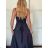 Long satin strapless evening dress for women ALESSIA (XS/S/M ONE SIZE) ITALIAN FASHION IMSP255888