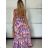Women's Strapless Summer Dress (S/M ONE SIZE) INDIAN FASHION IMPEM22G69-3/DU -   purple -   S / M