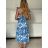 Women's short sleeve summer casual dress (S/M/L ONE SIZE) ITALIAN FASHION IMWGB25022