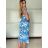 Women's short sleeve summer casual dress (S/M/L ONE SIZE) ITALIAN FASHION IMWGB25022