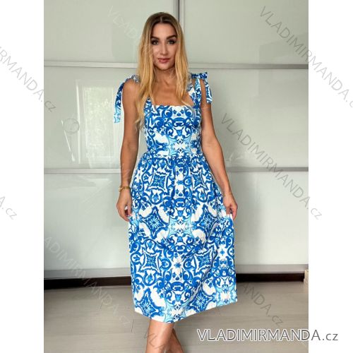Women's short sleeve summer casual dress (S/M/L ONE SIZE) ITALIAN FASHION IMWGB25022
