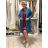 Women's oversized lambskin fleece coat (46/48/50 ONE SIZE) ITALIAN FASHION IM3251113/DU 46/48/50 petrol blue