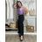 Women's Long Linen Shirt Dress Long Sleeve (S/M ONE SIZE) ITALIAN FASHION IMPLI2272014 S / M / L black