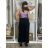 Women's Long Linen Shirt Dress Long Sleeve (S/M ONE SIZE) ITALIAN FASHION IMPLI2272014 S / M / L black