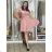 Women's Strappy Elegant Summer Dress (S/M ONE SIZE) ITALIAN FASHION IMPSH222053A/DU