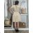 Women's Strappy Elegant Summer Dress (S/M ONE SIZE) ITALIAN FASHION IMPSH222053A/DU S / M / L rose old rose