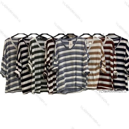 Women's long-sleeved, lightweight, zipped hooded sweatshirt, oversized (52/54/56 ONE SIZE) ITALIAN FASHION IMC25359