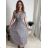 Šaty košilové dlouhý rukáv dámské (S/M ONE SIZE) ITALSKÁ MODA IMB229927 <p>blue</p> M / L