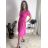 Short summer long sleeve women's dress, oversized (54/56/58 ONE SIZE) ITALIAN FASHION IM425070