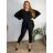 Women's Summer Long Harem Pants (42/44/46 ONE SIZE) ITALIAN FASHION IM424361 54/56/58 Brown