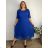 Women's Long Chiffon Short Sleeve Dress (S/M ONE SIZE) ITALIAN FASHION IMWGM23456