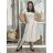 Women's short sleeve summer casual dress (S/M/L ONE SIZE) ITALIAN FASHION IMWGB25022