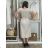 Women's short sleeve summer casual dress (S/M/L ONE SIZE) ITALIAN FASHION IMWGB25022 S / M / L Brown