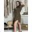 Women's Oversized Knitted Long Sleeve Sweater (S/M ONE SIZE) ITALIAN FASHION IMSN2416125