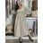 Women's casual summer short sleeve dress VIOLA (S/M/L ONE SIZE) ITALIAN FASHION IMSM25022 S / M / L beige