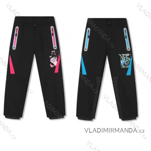 Softshell pants insulated with fleece children's girls and boys (98-128) KUGO HK5057