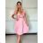 Short Sleeve Shirt Dress women (uni L-2XL) ITALIAN MODA IMS20002 -   beige -   S / M / L