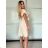 Short Sleeve Shirt Dress women (uni L-2XL) ITALIAN MODA IMS20002 -   beige -   S / M / L