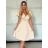 Short Sleeve Shirt Dress women (uni L-2XL) ITALIAN MODA IMS20002 -   beige -   S / M / L