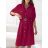 Women's 3/4 long sleeve shirt dress (XS/S/M ONE SIZE) ITALIAN FASHION IMD25030