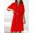 Women's 3/4 long sleeve shirt dress (XS/S/M ONE SIZE) ITALIAN FASHION IMD25030