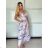 Long summer dress lemon, floral with straps for women (XS/S/M ONE SIZE) ITALIAN FASHION IMWHD252134 XS/S/M purple
