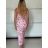 Šaty elegantní košilové dlouhý rukáv dámské (S/M ONE SIZE) ITALSKÁ MÓDA IMWY21734 pink XS/S/M