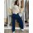 Women's wide-leg jeans, long, oversized (38-48) GOODIES GOD253848 XS/S blue