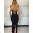 Women's summer top (UNI S / M) ITALIAN FASHION IMM20396 -   black -   S / M