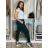 Elegant trousers with belt for women (S/M/L ONE SIZE) ITALIAN FASHION IM425057 -   beige -   S/M/L