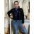 Women's denim jeans jacket (S-2xl) MOON GIRL MOG25GY1335 S black