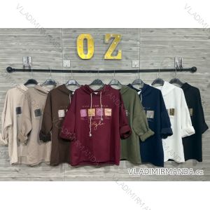 Women's Oversized Knitted Long Sleeve Sweater (S/M ONE SIZE) ITALIAN FASHION IMSN2416125