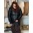 Women's Long Sleeve Summer Shirt Dress (S/M/L ONE SIZE) INDIAN FASHION IMWY23123 3XL black