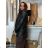 Women's Long Sleeve Summer Shirt Dress (S/M/L ONE SIZE) INDIAN FASHION IMWY23123 3XL black