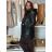 Women's Long Sleeve Summer Shirt Dress (S/M/L ONE SIZE) INDIAN FASHION IMWY23123 3XL black