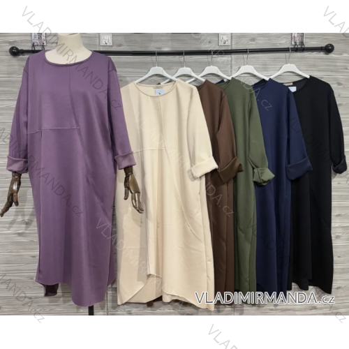 Women's Long Sleeve Knitted Sweater (S/M ONE SIZE) ITALIAN FASHION IMWDT23005