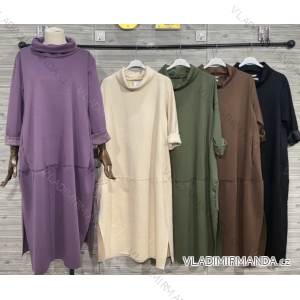 Women's Long Sleeve Knitted Sweater (S/M ONE SIZE) ITALIAN FASHION IMWDT23005