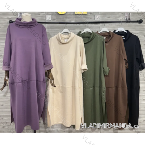 Women's Long Sleeve Knitted Sweater (S/M ONE SIZE) ITALIAN FASHION IMWDT23005