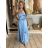 Women's Long Sleeve Knitted Turtleneck Sweater (S/M ONE SIZE) ITALIAN FASHION IM323001 -   Light blue -   S / M