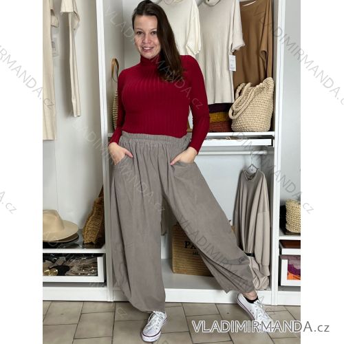 Women's Summer Pants (S/M/L) ITALIAN Fashion IMSM24008 M/L/XL grey